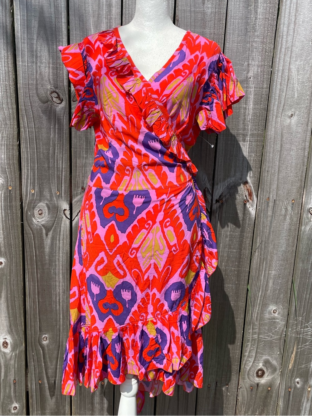 Feather and Find Vintage Ballerina Wrap Dress Size XL
